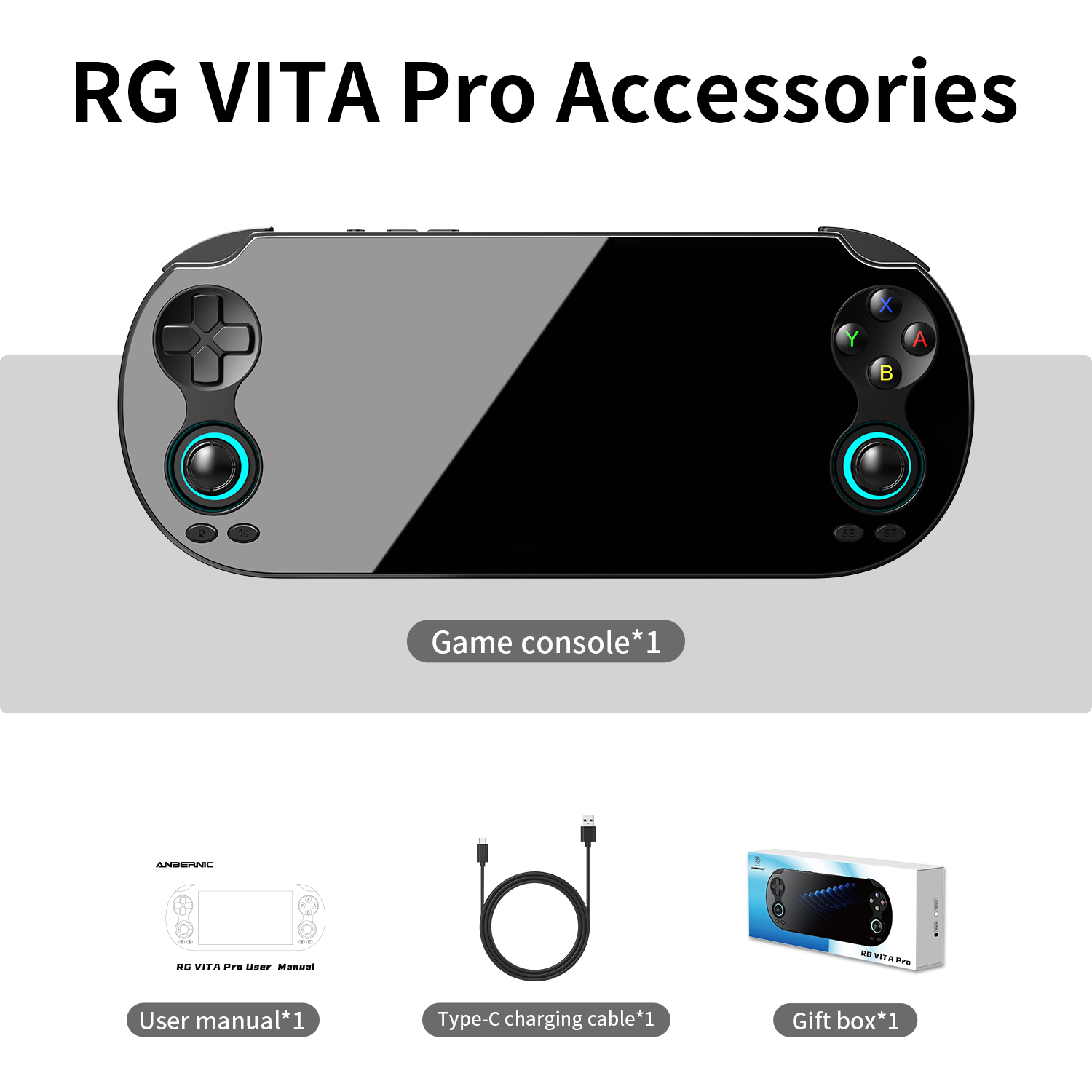 ANBERNIC RG VITA Pro 本体　未使用品 ANBERNIC RG VITA / RG VITA Pro Handheld Game Console Android Video