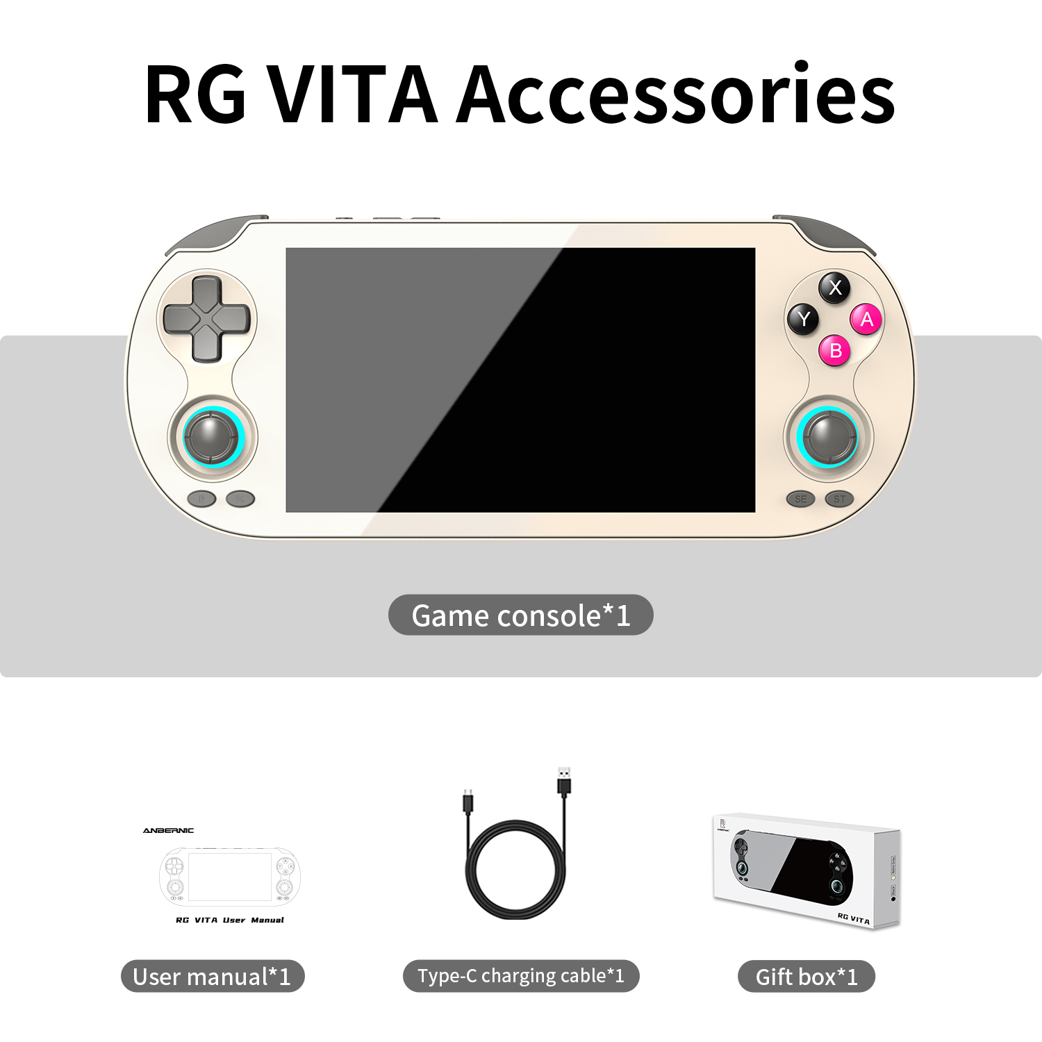 ANBERNIC RG VITA / RG VITA Pro Handheld Game Console Android Video