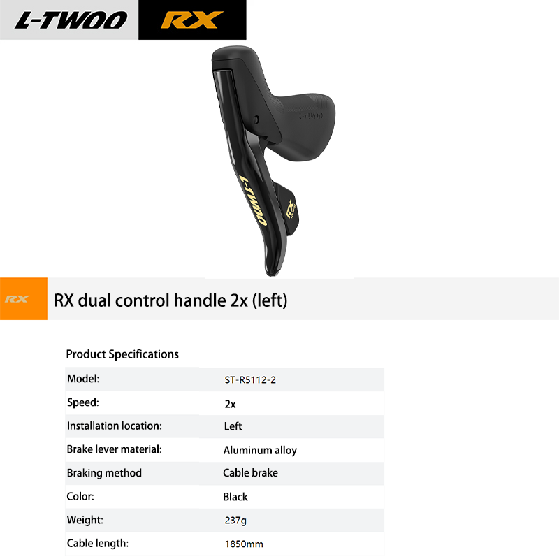 LTWOO RX 2x 12 Speed Road Bike Mechanical Groupset Shifters Lever