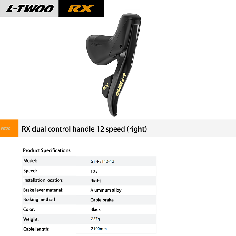 LTWOO RX 2x 12 Speed Road Bike Mechanical Groupset Shifters Lever