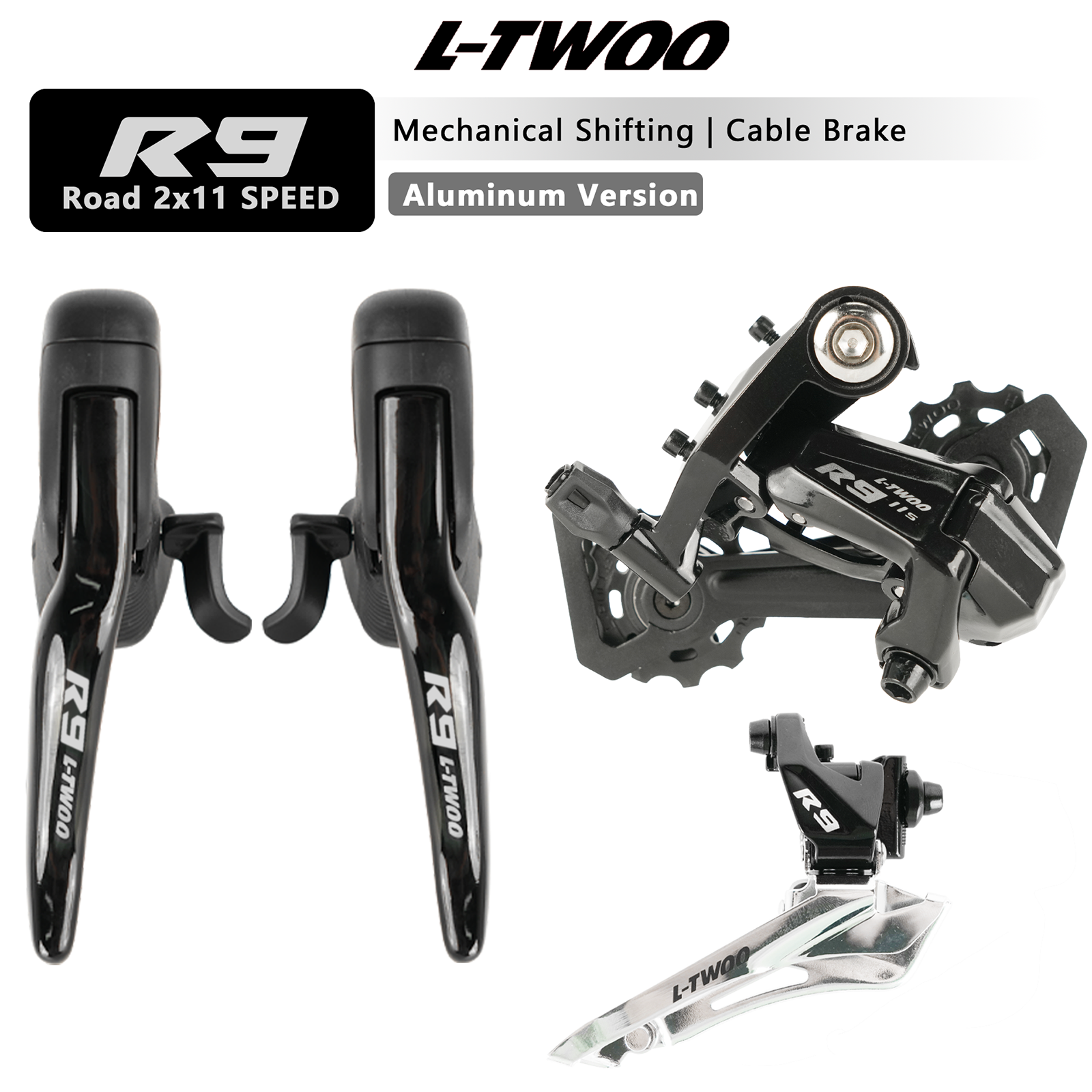LTWOO R9 2x 11 Speed Road Bike Mechanical Groupset Shifters Lever