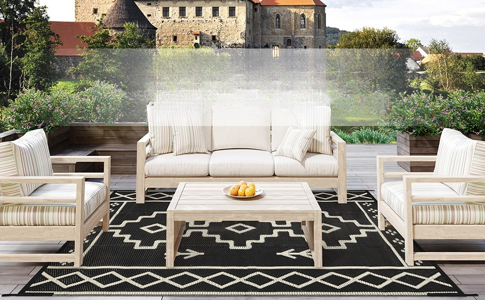 Yellow Boho Bathroom Rugs