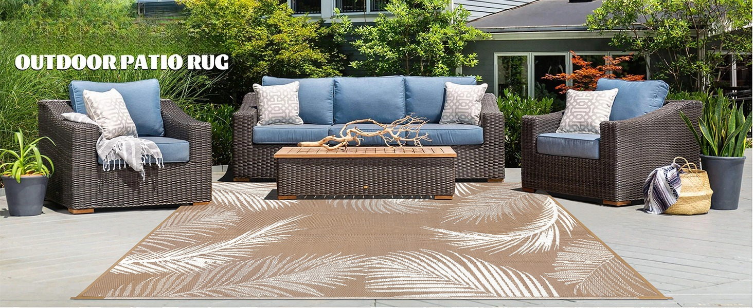 outdoor plastic straw rug