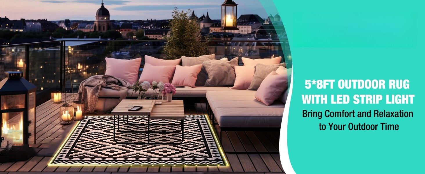 Outdoor Plastic Straw Rug