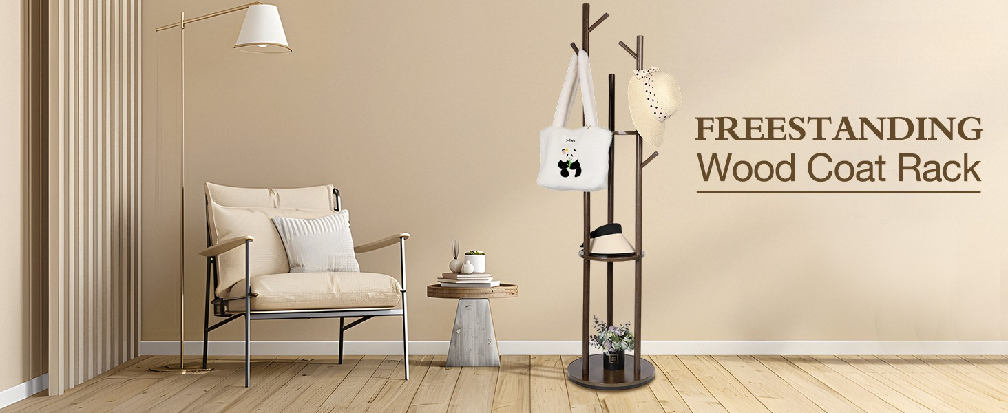 Wood Coat Rack