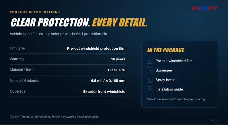 RAVOOY 09 product specifications