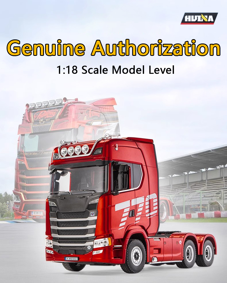 HUINA 1501 770S Scania Alloy Tractor 19CH RC Truck 1/18 2.4G