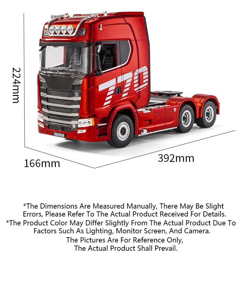 HUINA 1501 770S Scania Alloy Tractor 19CH RC Truck 1/18 2.4G