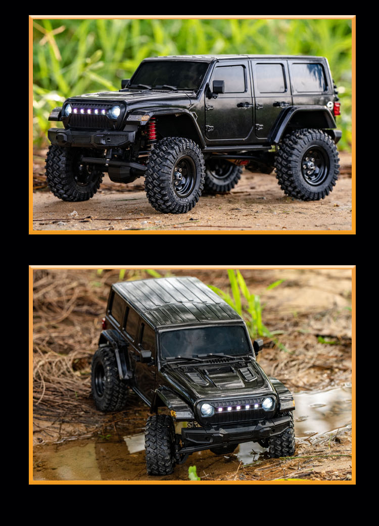 NEW JJRC C8801 1:18 4WD RC Car Rock Crawler Truck LED Lights w/3