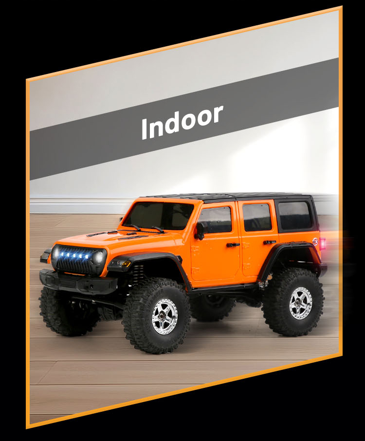 N*い様 JJRC C8801本体、トレーラーなどセット（オレンジ・緑） NEW JJRC C8801 1:18 4WD RC Car Rock Crawler Truck LED Lights w/3
