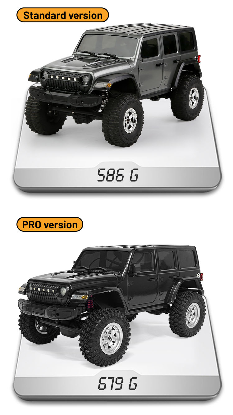 NEW JJRC C8801 1:18 4WD RC Car Rock Crawler Truck LED Lights w/3