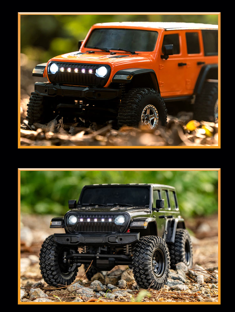 NEW JJRC C8801 1:18 4WD RC Car Rock Crawler Truck LED Lights w/3