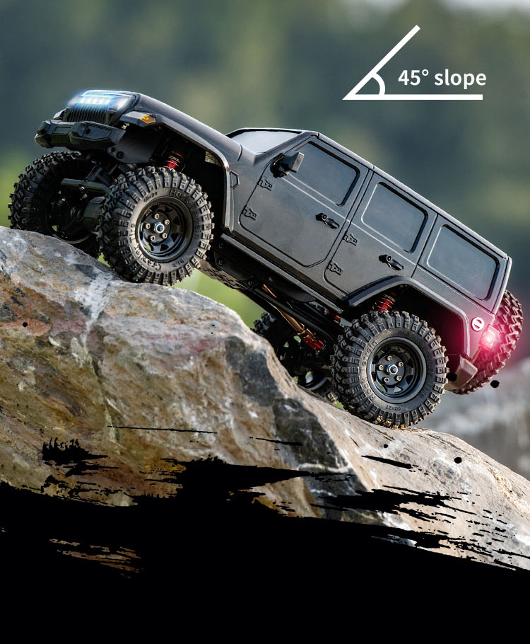 NEW JJRC C8801 1:18 4WD RC Car Rock Crawler Truck LED Lights w/3