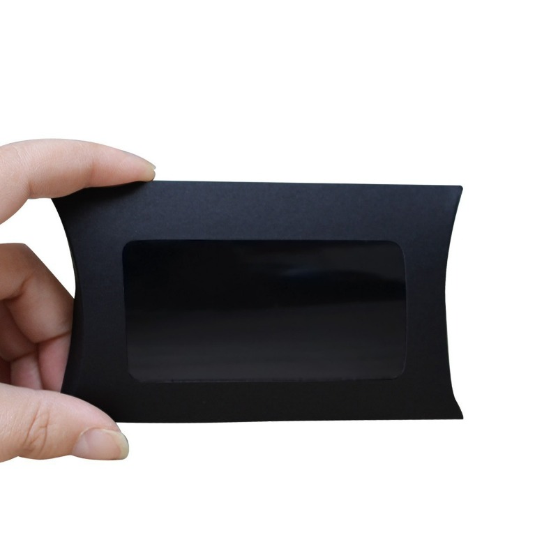 Clear Window Pillow Gift Boxes For Wedding Party Favours Set_voghion.com