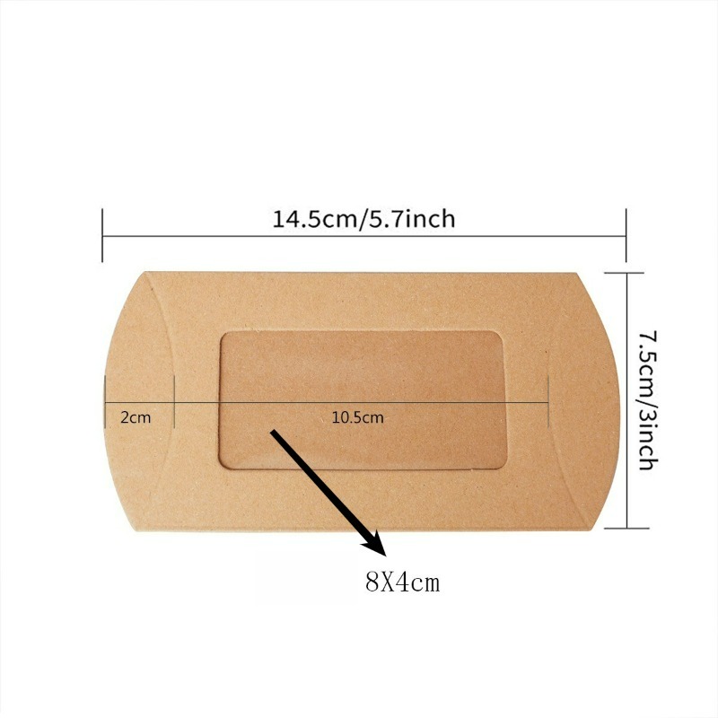 Clear Window Pillow Gift Boxes For Wedding Party Favours Set_voghion.com