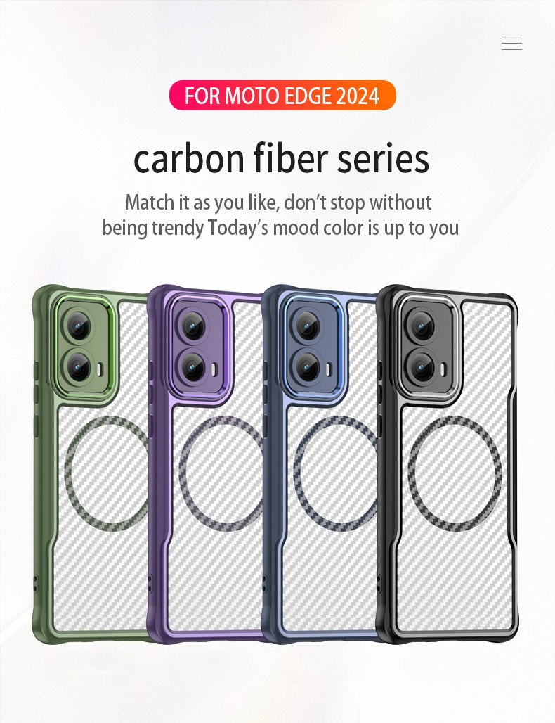 The Magnetic Wireless Phone Case Is Suitable For The Edge 2024 Phone As A Shock-proof Protection Cover._voghion.com