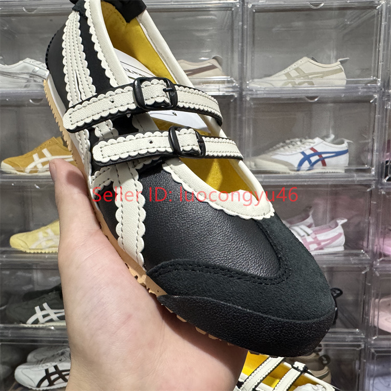ONITSUKA TIGER MEXICO 66 TGRS BALLET FLATS Black/Cream 1182A678
